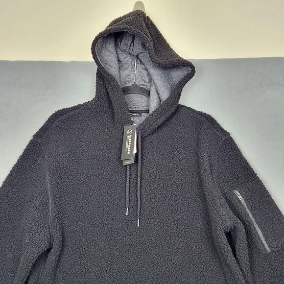 Banana Republic Hoodie Mens Large Ultrawarm Sherpa Fleece Pullover Performance - Picture 5 of 16
